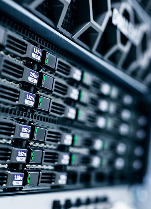 Mehrere SSDs, die nebeneinander angeordnet sind.