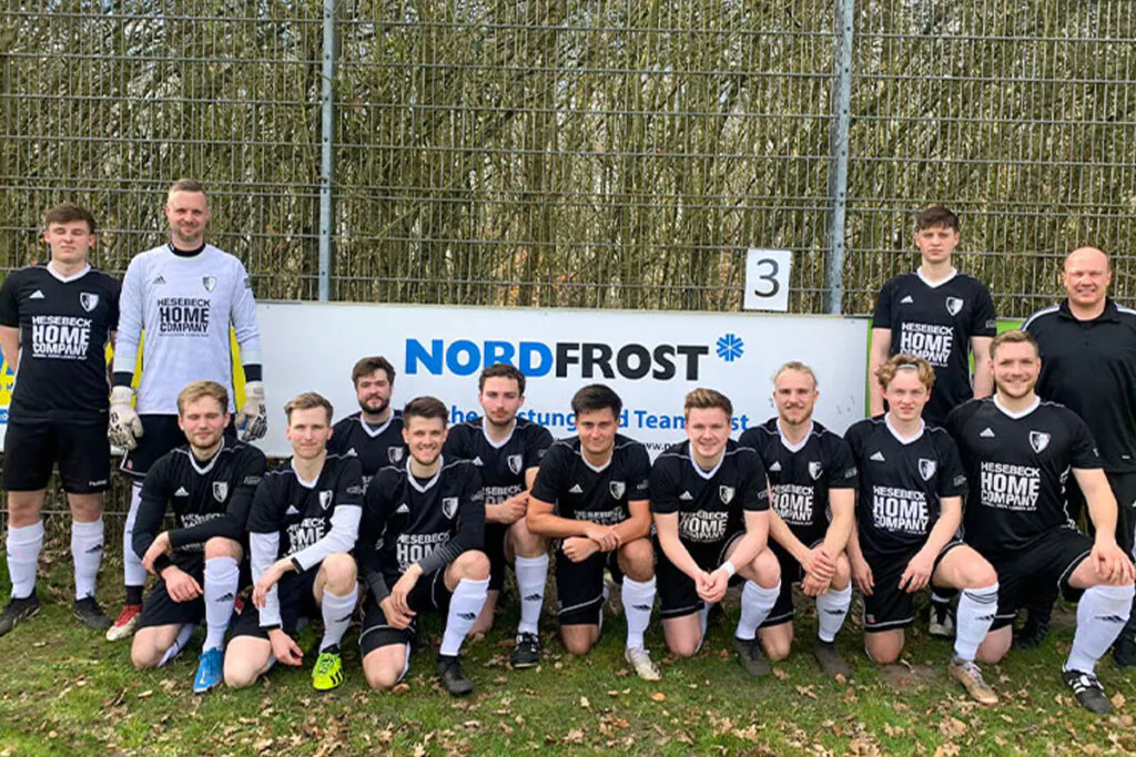 Die Fußballmannschaft der Beschäftigten